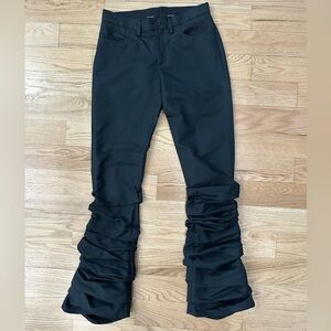 Acne Black Straight Leg Pants